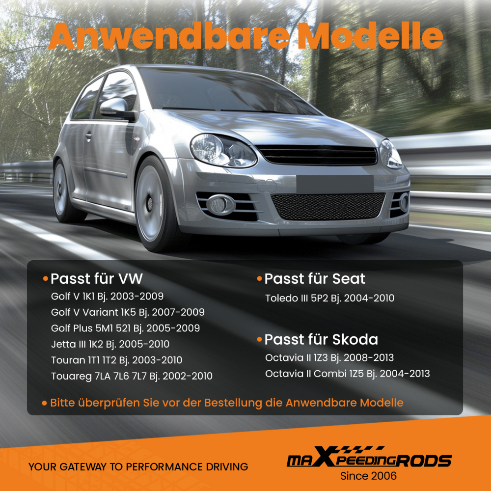 Rear Right /Rear Driver Side Door Lock Mechanism compatible for VW Golf Mk5 03-09 7L0839016