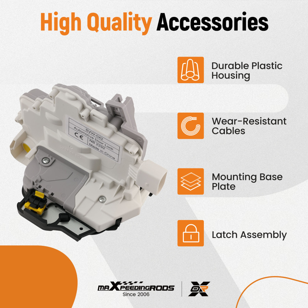 Front Right Driver Side Door Lock Actuator Mechanism compatible for Audi A3 8PA 8PA 8P1 A6