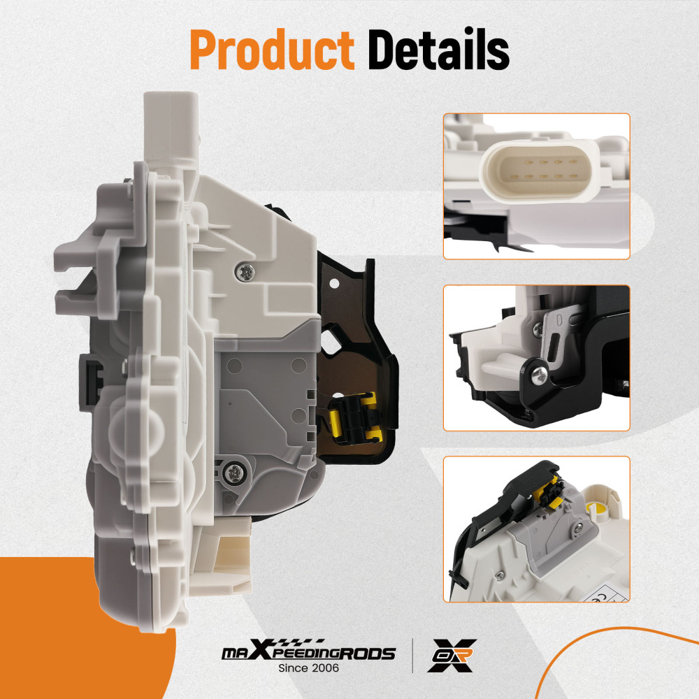 Front Right Driver Side Door Lock Actuator Mechanism compatible for Audi A3 8PA 8PA 8P1 A6