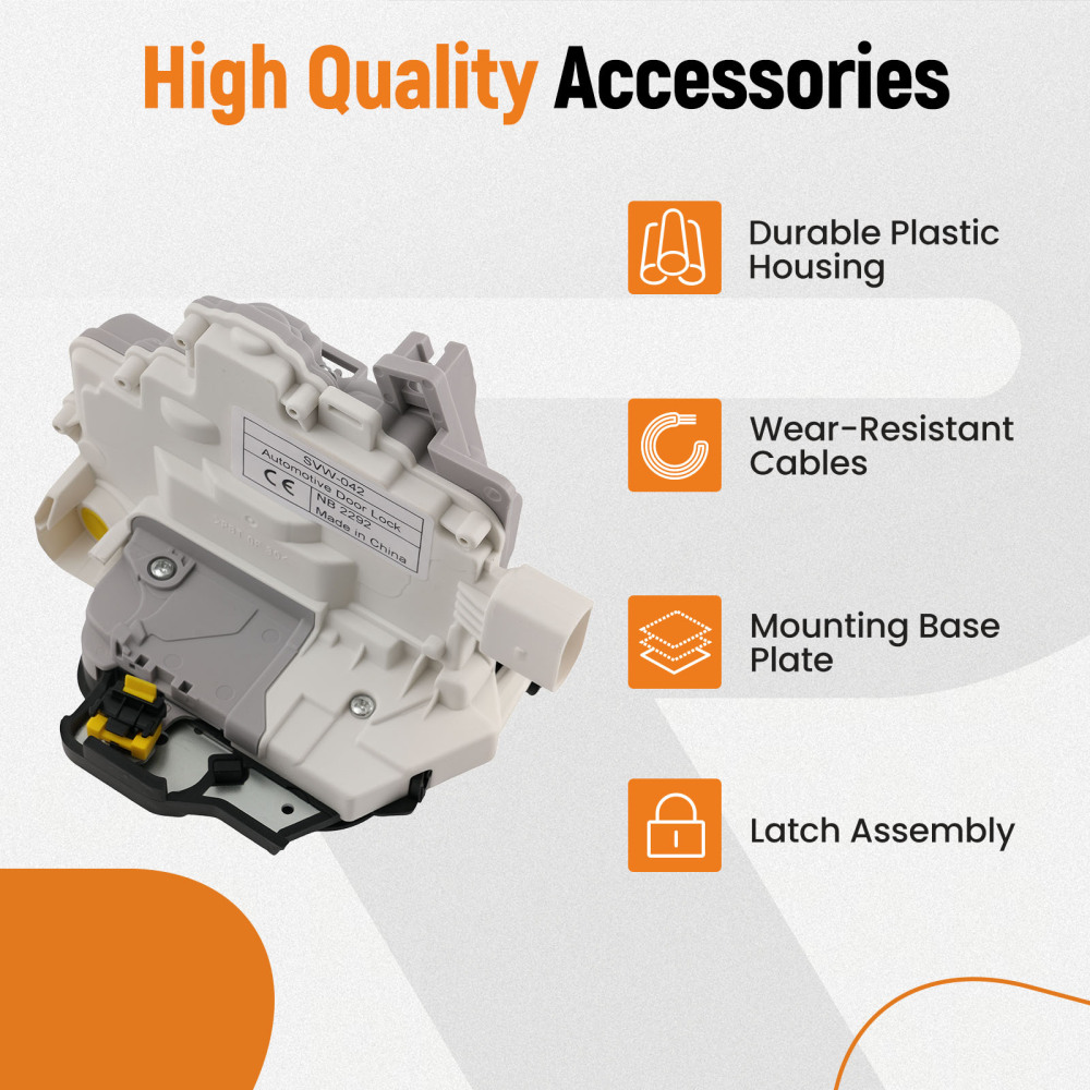 Meccanismo Serratura Porta Anteriore Destra compatibile per Audi A3 8P A5 4Fa6 A8 4E Q3 Q5