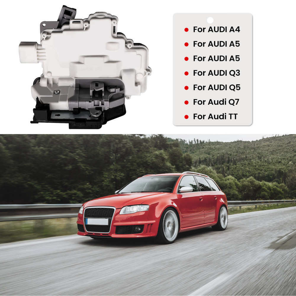 Rear Left Door Lock Actuator Latch compatible for Audi A4 B8 A5 Q7 Q5 compatible for VW Passat SUPERB