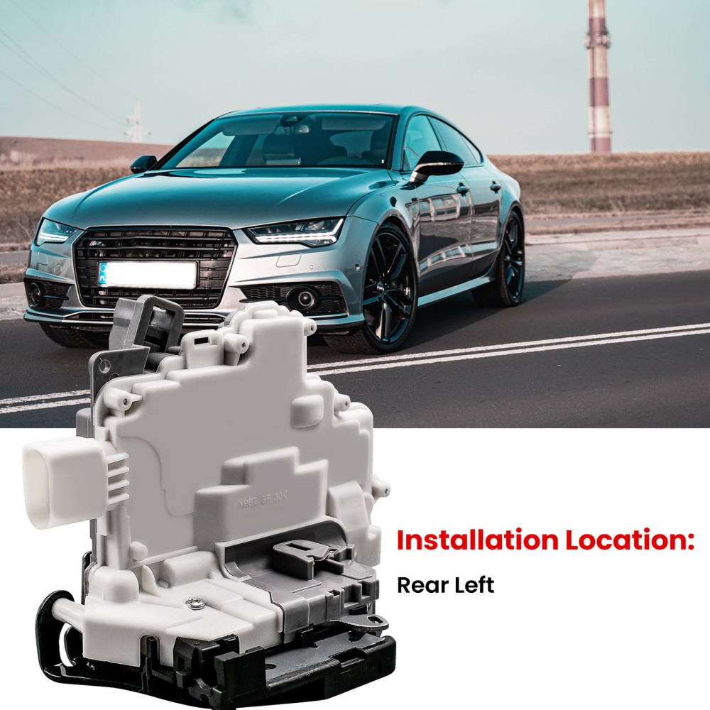 Rear Left Door Lock Actuator Latch compatible for Audi A4 B8 A5 Q7 Q5 compatible for VW Passat SUPERB