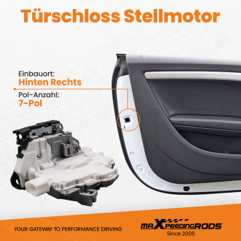 Compatible for Audi A4 A5 8K2 B8 Avant Passat / R36 Door Lock Actuator Latch Rear Right 