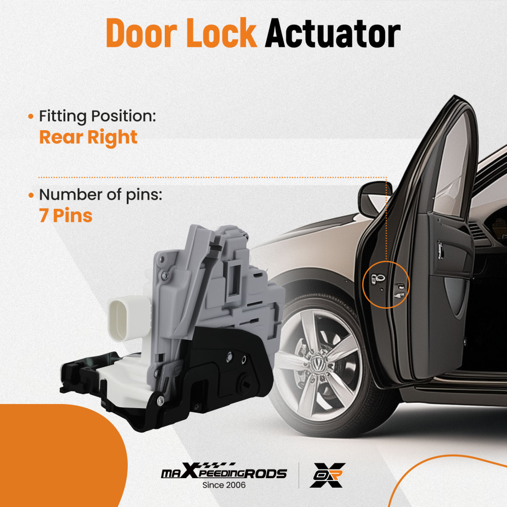 Compatible for Audi A4 A5 8K2 B8 Avant Passat / R36 Door Lock Actuator Latch Rear Right 