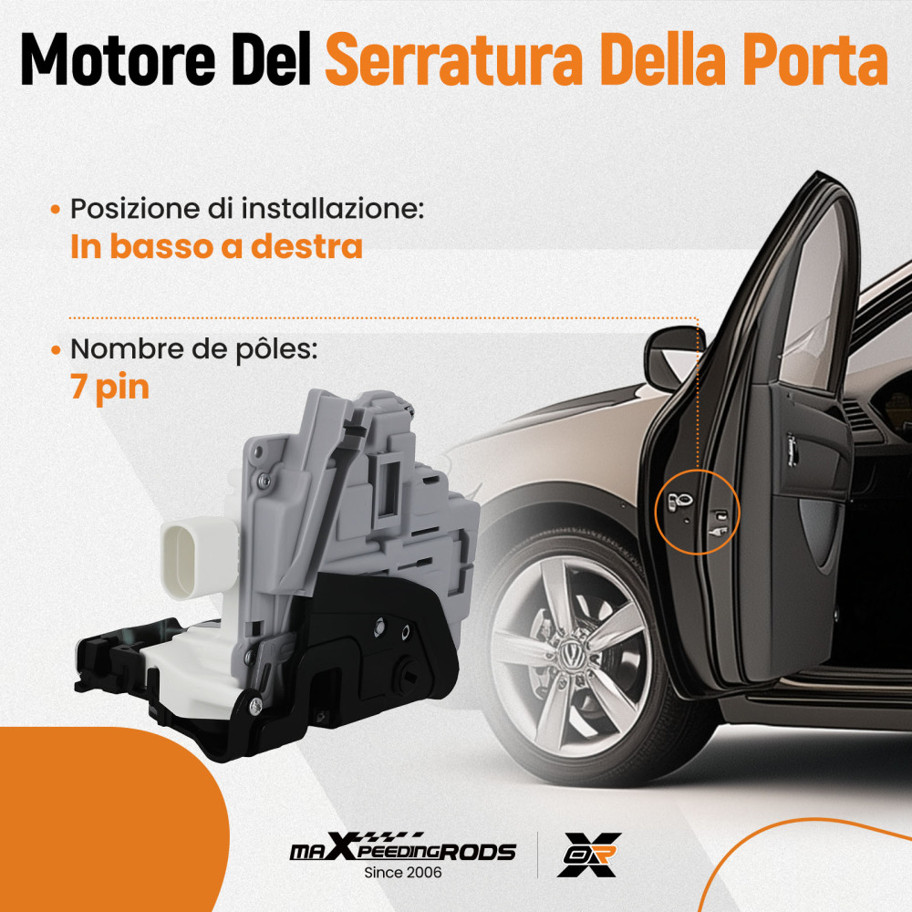 Servomotore FRECCIA porta compatibile per AUDI A4 8k2 b8 8k5 Posteriore Destro 8K0839016