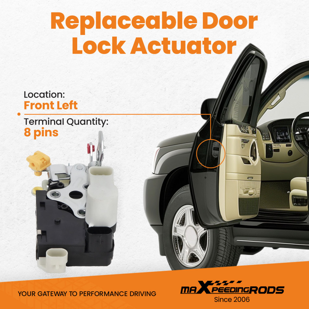 Door Lock Actuator compatible for Cadillac Escalade 02-2006 Front Left Driver Side 931-318