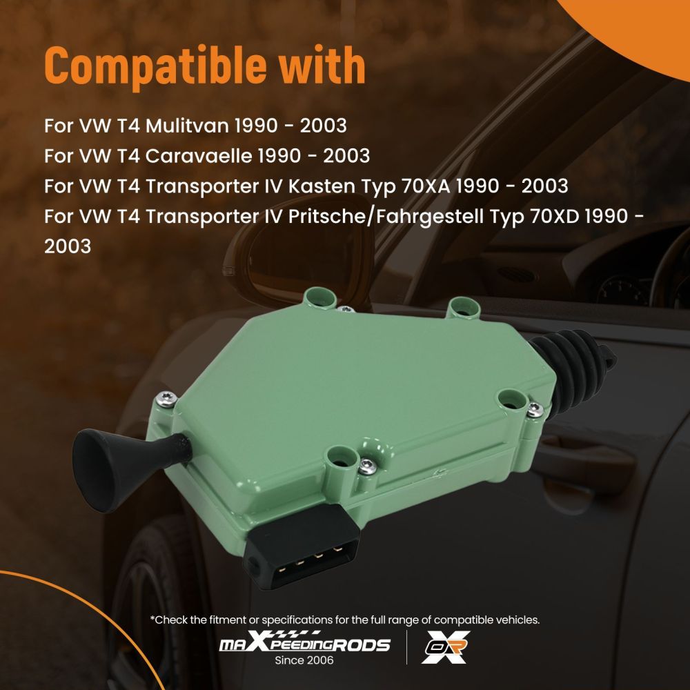 Attuatore Serratura Porta compatibile per VW T4 Caravelle/Bus 1990-2003 255959781 Metallo