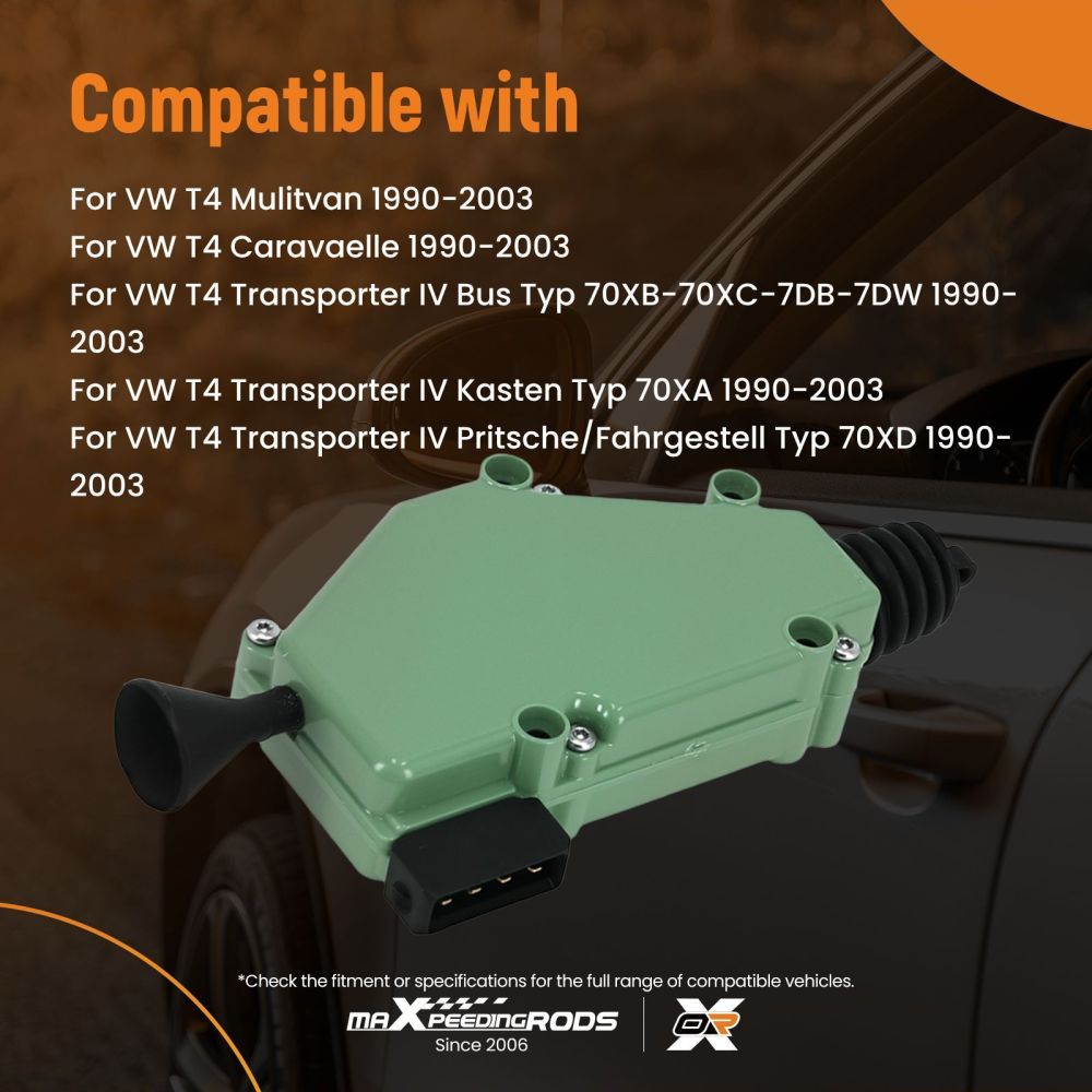 Attuatore Serratura Porta compatibile per VW T4 1990-2003 255959781A Posteriore 4 Pin
