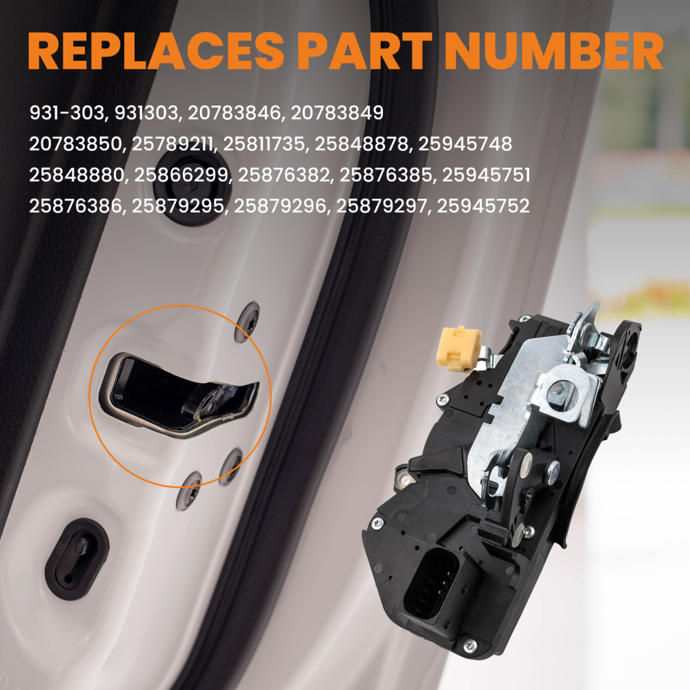 Door Lock Actuator Front Left compatible for Chevrolet Suburban GMC Sierra 1500 2500