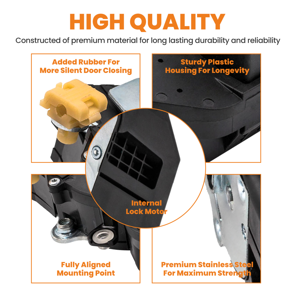 Door Lock Actuator Front Left compatible for Chevrolet Suburban GMC Sierra 1500 2500