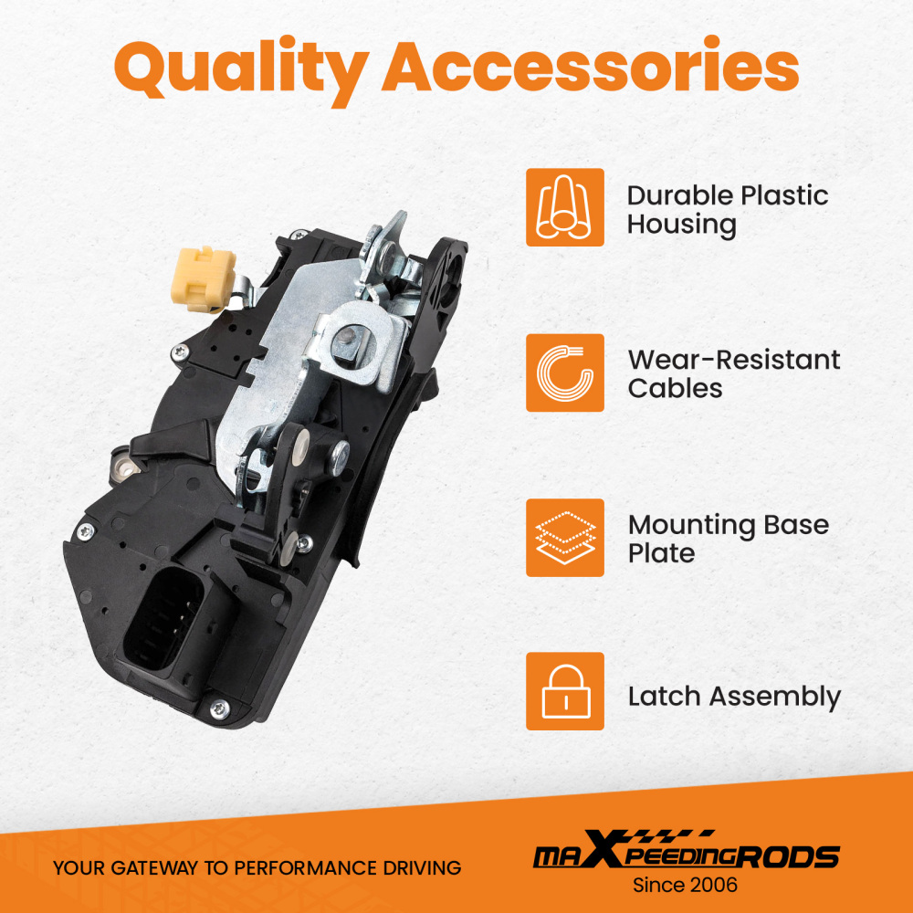 Door Lock Actuator Front Left compatible for Chevrolet Suburban GMC Sierra 1500 2500