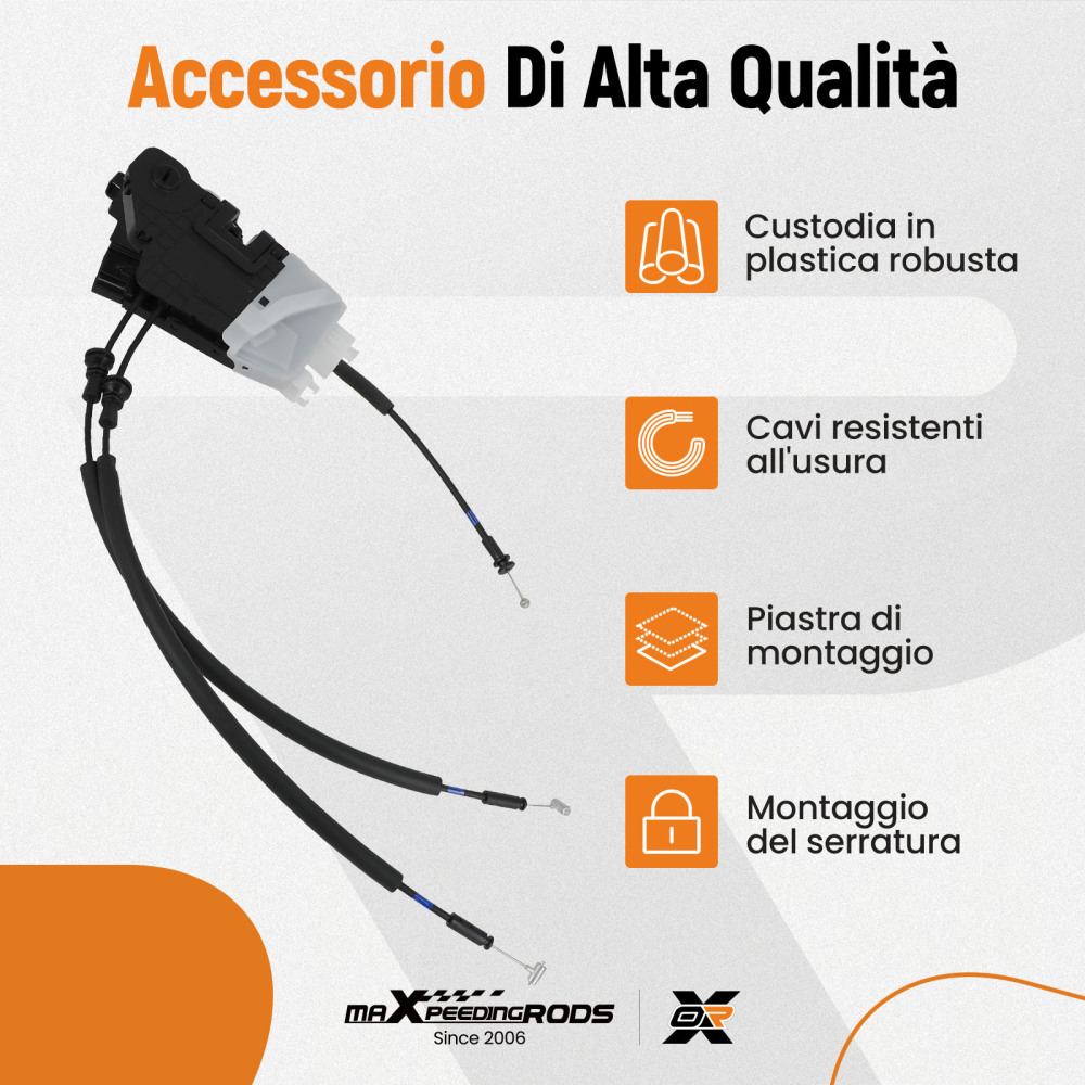 Attuatore Porta Posteriore Sinistra 12V compatibile per Hyundai Tucson 15-20 81410-D3000
