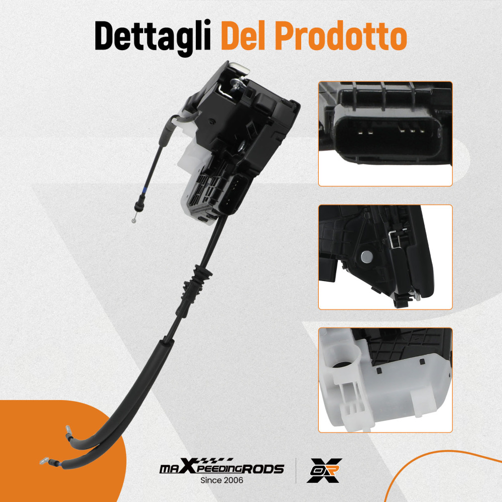 Attuatore Porta Posteriore Sinistra 12V compatibile per Hyundai Tucson 15-20 81410-D3000