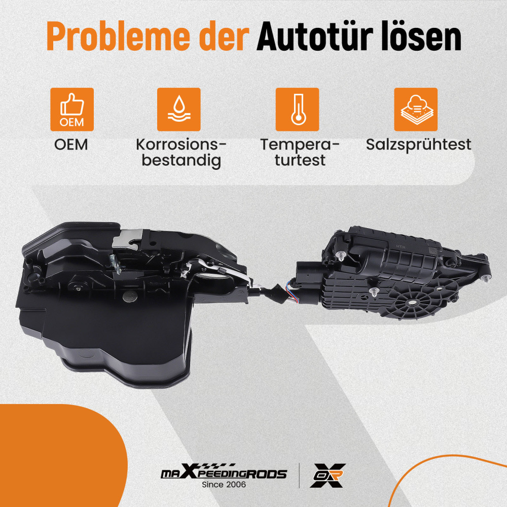 Door lock with soft close compatible for BMW X5 E70 (2007-2012)X6 E71 front left