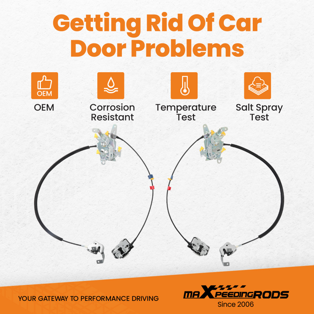 Rear Door LatchCable Extended Cab compatible for Ford F-250 F-350 F-450 F-550 1999-2007