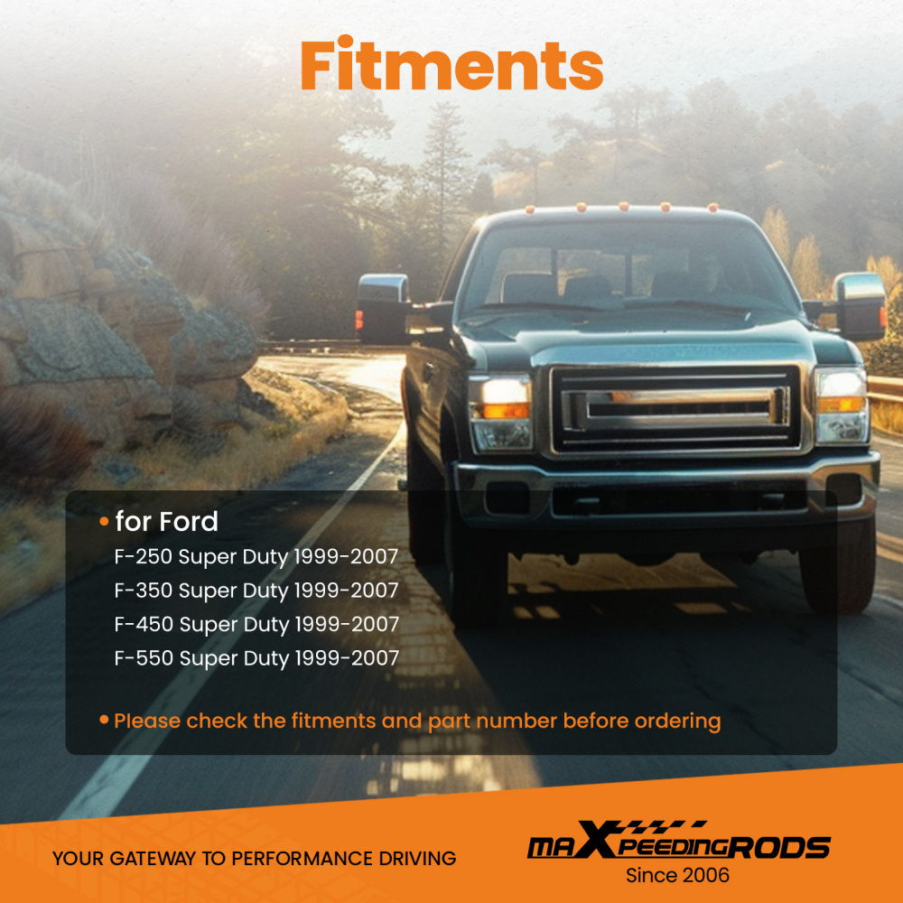 Rear Door LatchCable Extended Cab compatible for Ford F-250 F-350 F-450 F-550 1999-2007