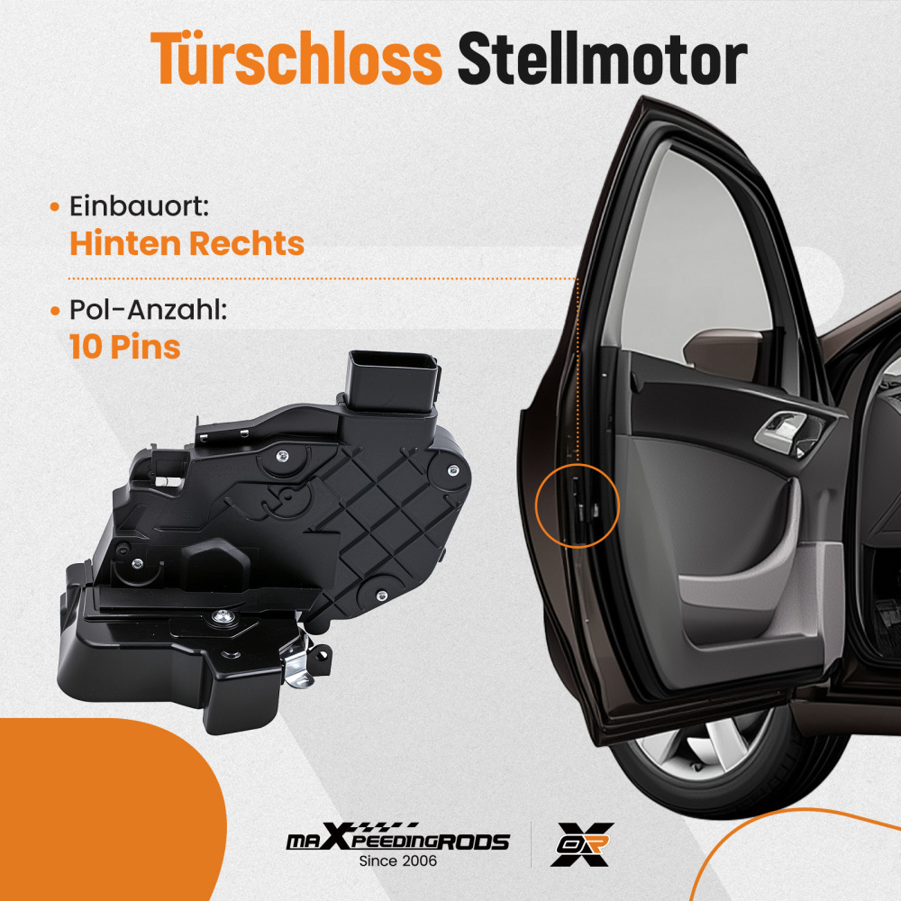 Serratura Porta Posteriore DX & SX compatibile per Land Rover LR2 LR3 LR4