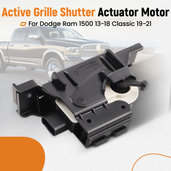 Active Radiator Shutter Actuator Black compatible for Dodge Ram 1500 2013-18 Classic 19-21