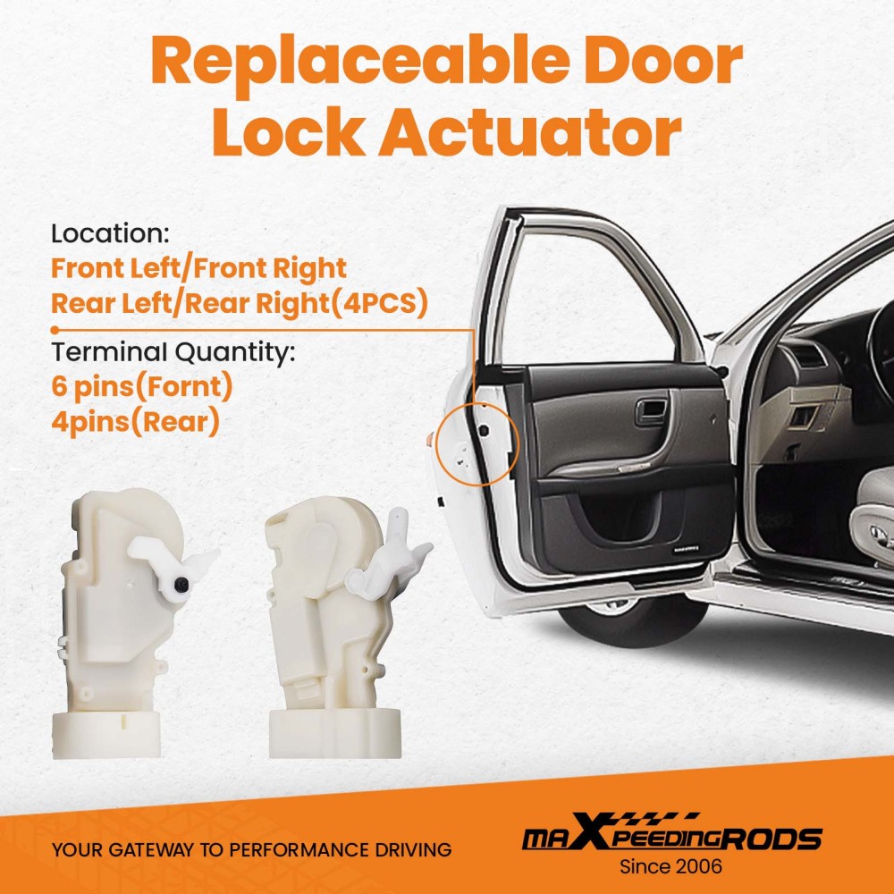 4pcs Front and Rear Door Lock Power Latch Actuator compatible for Lexus RX300 69120-30010