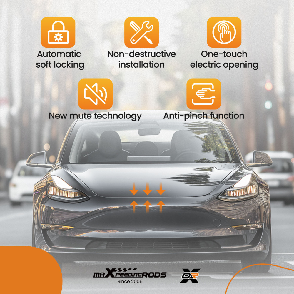 Auto Close Frunk Kit compatible for Tesla Model 3 Highland 2024-2025 Power Lock