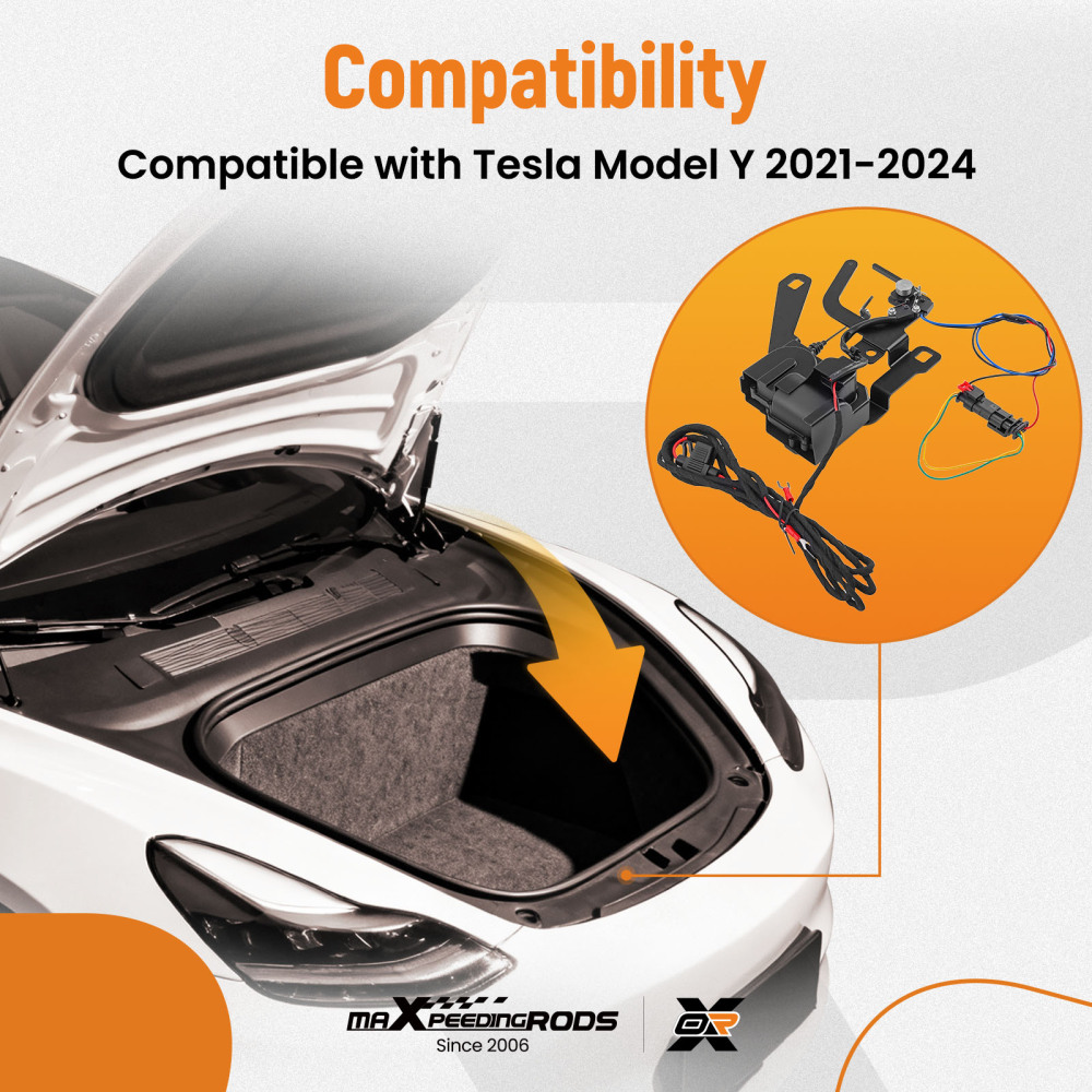 Auto Frunk Power Lock compatible for Tesla Model Y 2021-2024 Electric Soft Actuator