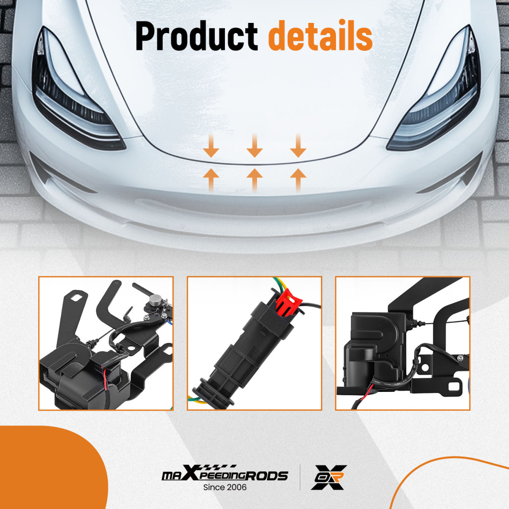 Auto Frunk Power Lock compatible for Tesla Model Y 2021-2024 Electric Soft Actuator