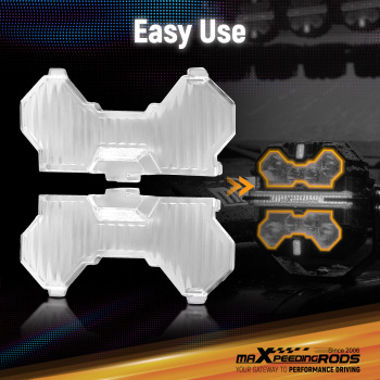 Light Cover for maXpeedingrods 3.5 Square LED Driving Lights Transparent PC