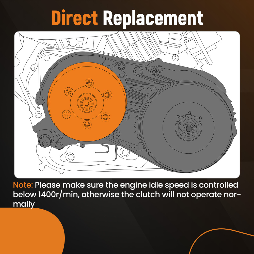Primary Drive Clutch 1inch Bore 1/4 Keyway compatible for Comet 780 Series ATV UTV 300827C