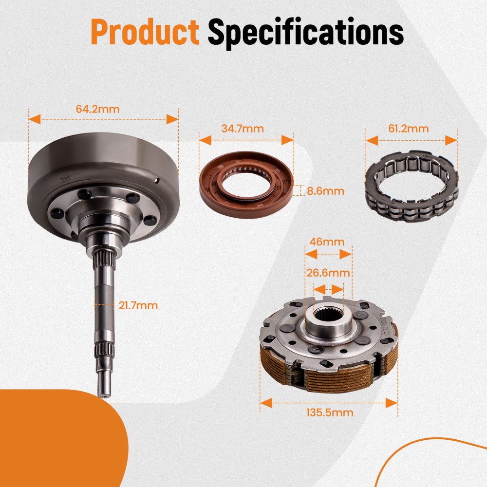 Brand New Wet Clutch Shoe Kit for UTV500/700 ATV500 UTV700 MSU500/700 YS700