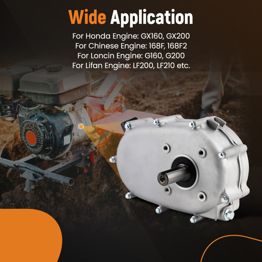 2:1 Reduction Gearbox compatible for Honda GX160 GX200 5.5HP Reducer Gear Box w/ Wet clutch