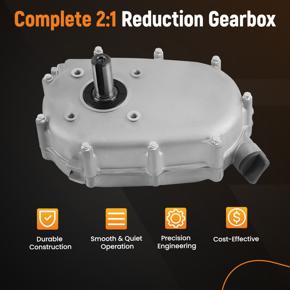 2:1 Reduction Gearbox compatible for Honda GX160 GX200 5.5HP Reducer Gear Box w/ Wet clutch