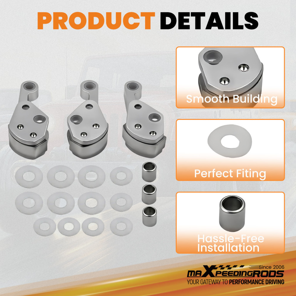 3x Drive Clutch Weights Rebuild Kit compatible for Yamaha 1985-95 G2 G8 G9 G14 J38-46205-00