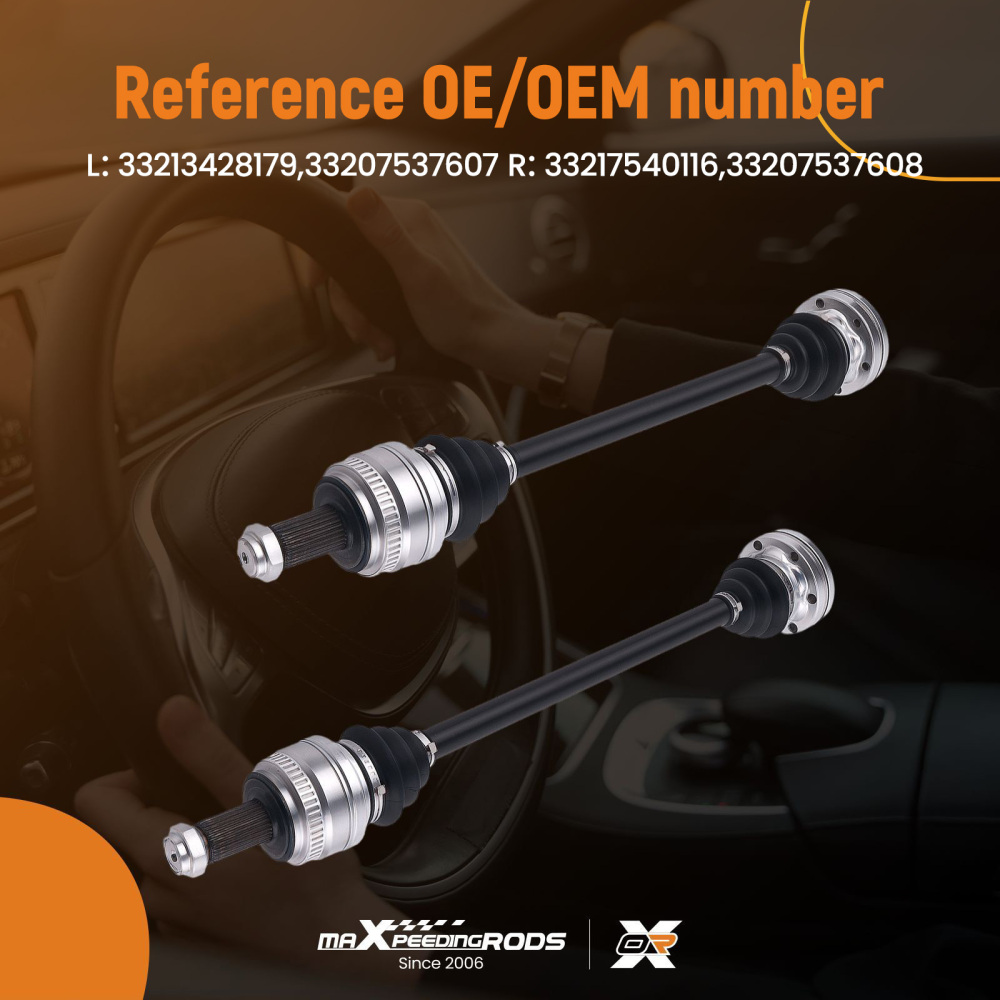 Albero CV Posteriore compatibile per BMW X3 E83 2.0d 2.5i 3.0d SUV 2004-2010 33203417391