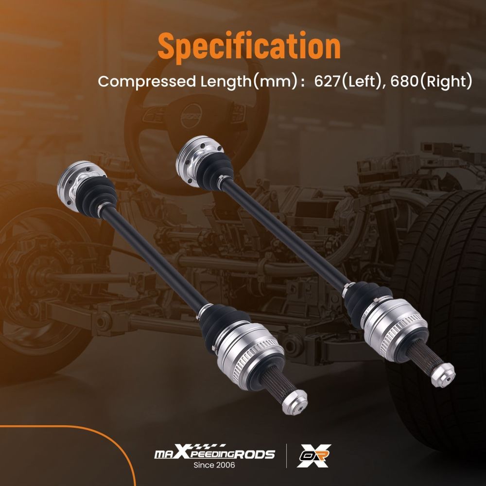 Albero CV Posteriore compatibile per BMW X3 E83 2.0d 2.5i 3.0d SUV 2004-2010 33203417391