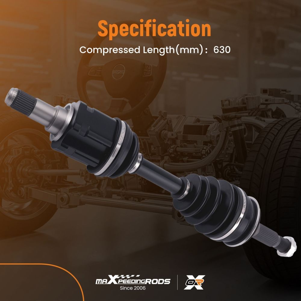 1x Front L/R CV Joint Axle Shaft for Hilux 4x4 05~15 GGN25 KUN25 KUN26 TGN26 SR5