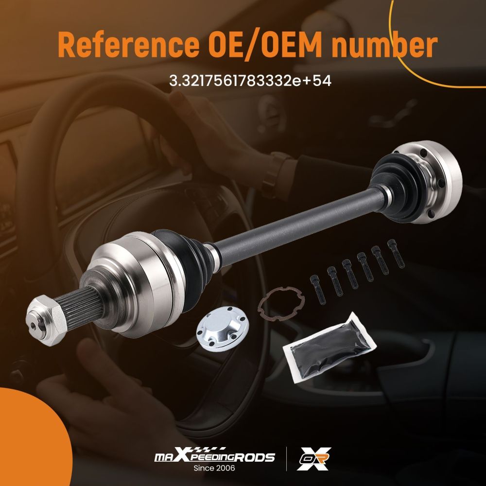 Arbre CV Arrière compatible pour BMW 3 E90 E91 316i-325i 33217553559