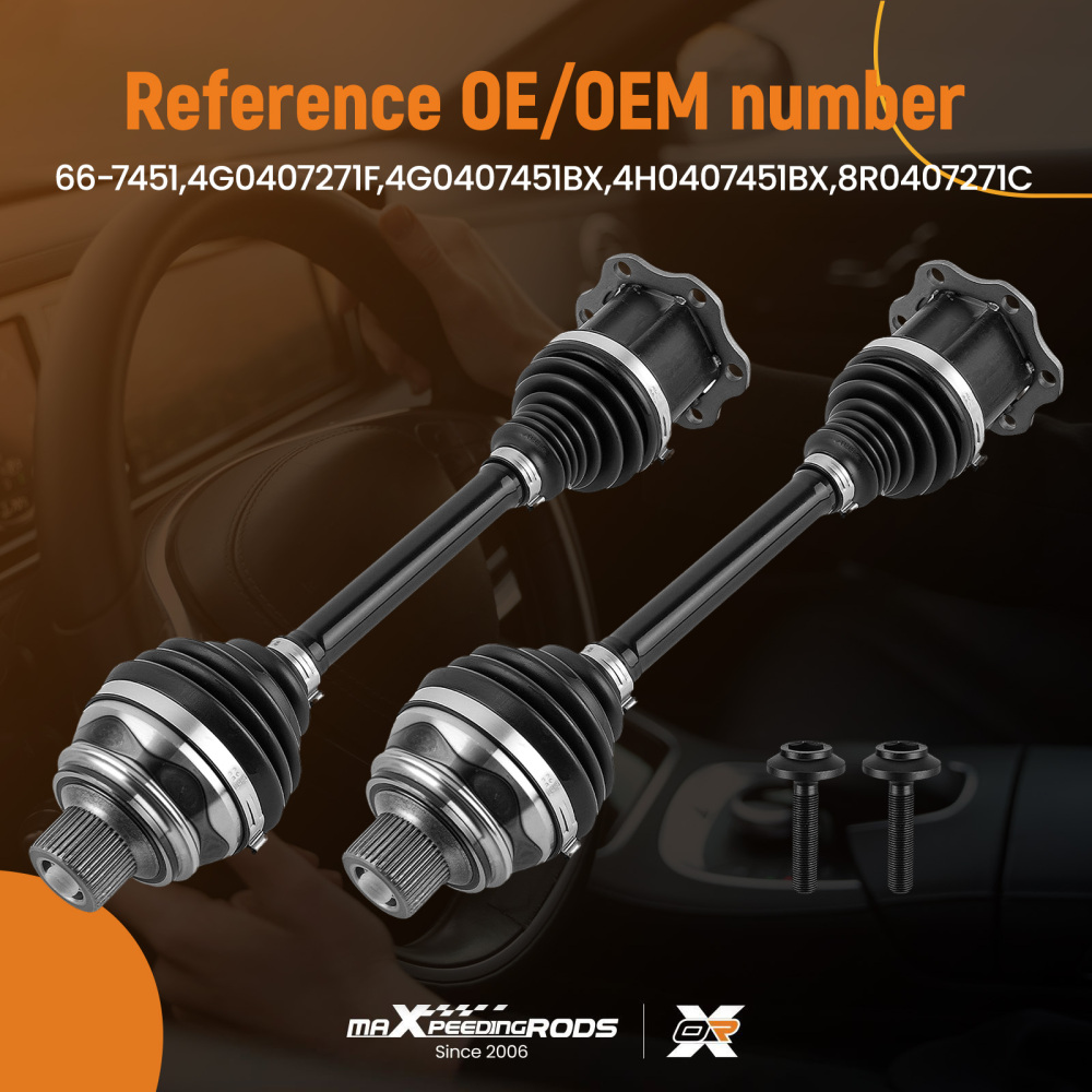 Albero di trasmissione Anteriore Sinistra+Destra compatibile per Audi A6 A7 A8 Q5 4G0407271