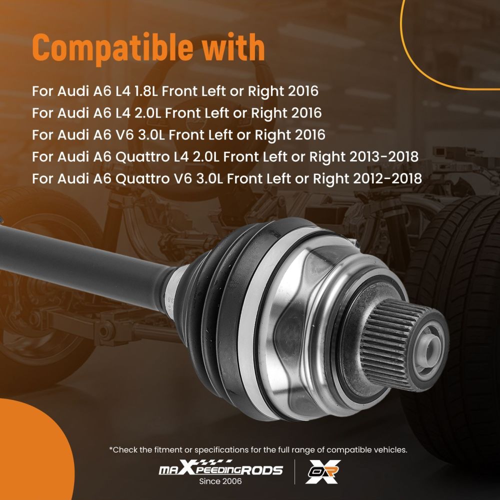 Albero di trasmissione Anteriore Sinistra+Destra compatibile per Audi A6 A7 A8 Q5 4G0407271