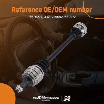 DRIVE SHAFT REAR OFF/SIDE compatible for BMW 3 SERIES E46 318-320-323-325-328 1998gt;2009