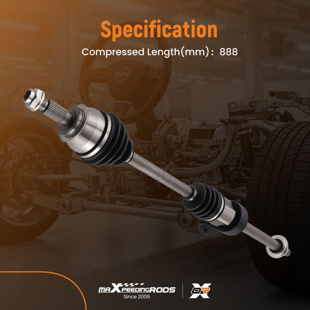 Drive Shaft Front Offside compatible for Mini One Cooper 2001-07/2004 - Manual