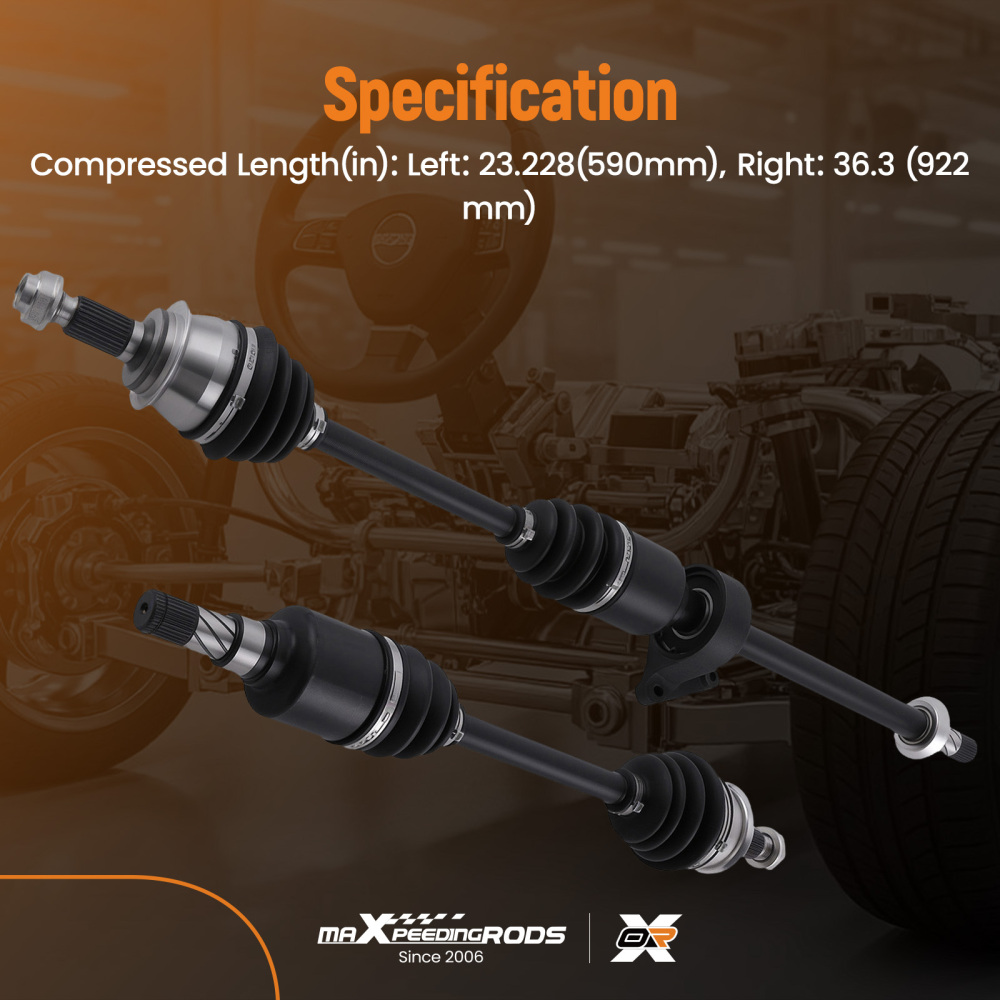 DRIVE SHAFTS NEARSIDEOFFSIDE compatible for MINI COOPER ONE R50,R52,R53