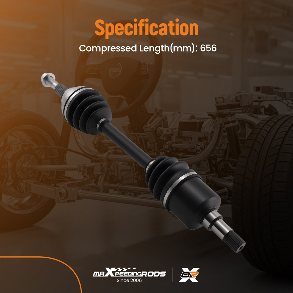 Albero di Trasmissione Anteriore compatibile per Ford Kuga I 2.0 4x4 08-12 1594946 656mm