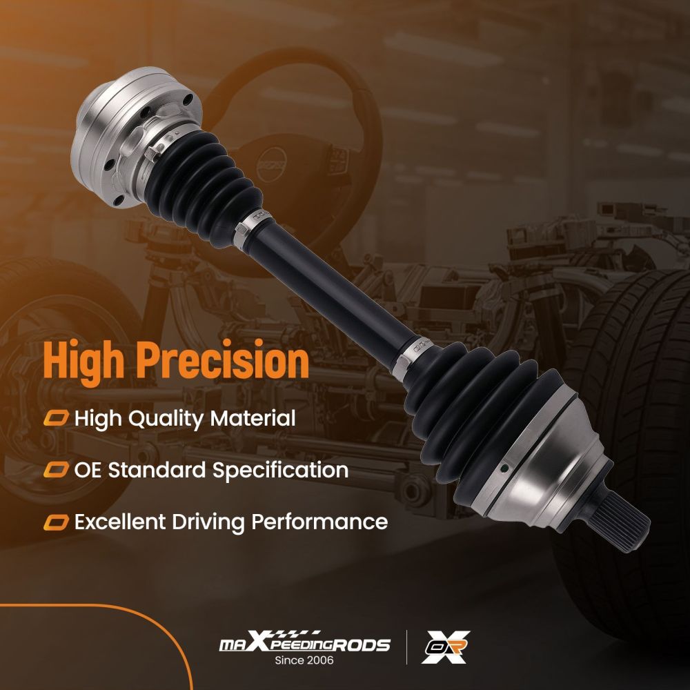 1x Drive Shaft Front Axle Left compatible for Audi A3 Q3 compatible for Seat Alhambra Altea XL Leon Toledo