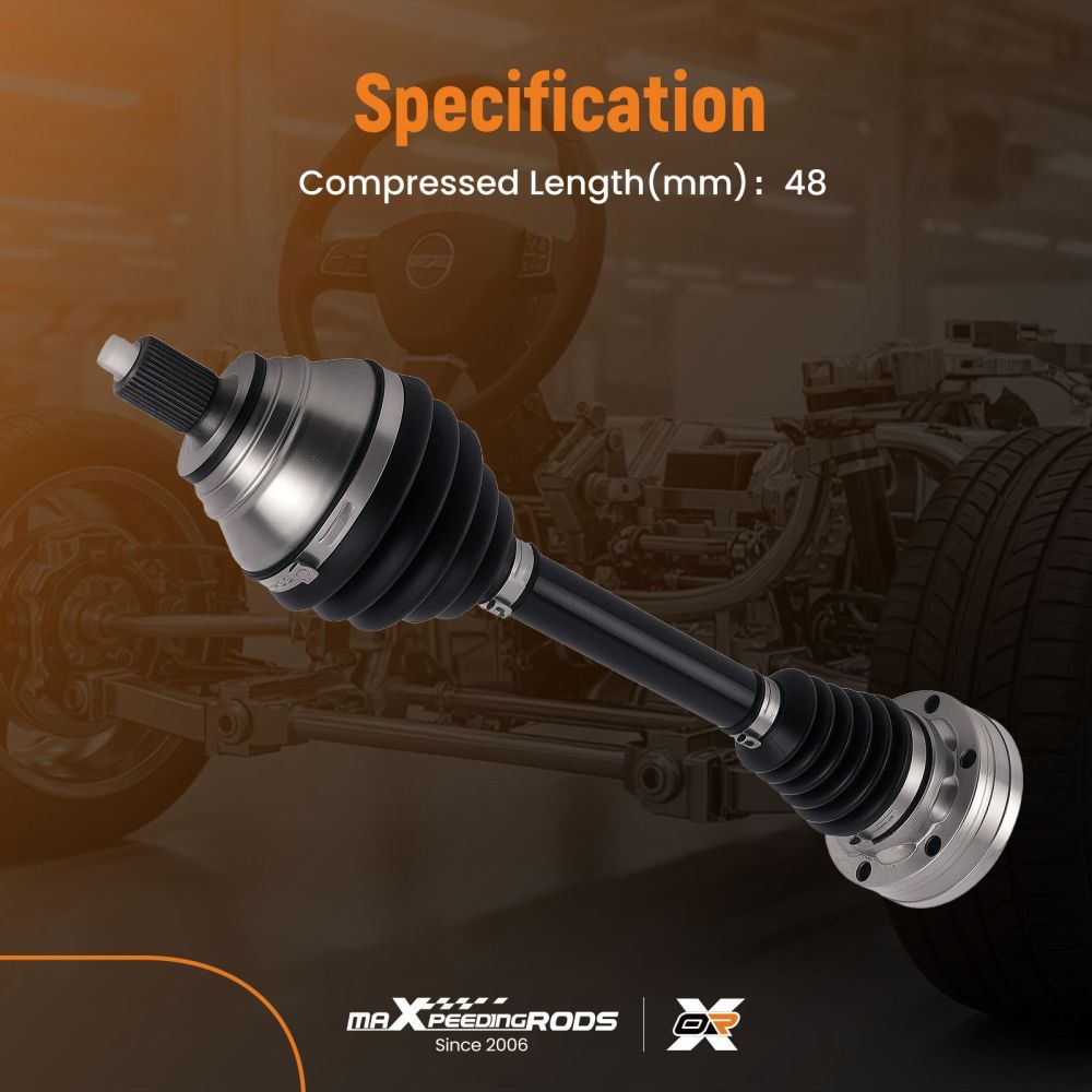 1x Drive Shaft Front Axle Left compatible for Audi A3 Q3 compatible for Seat Alhambra Altea XL Leon Toledo