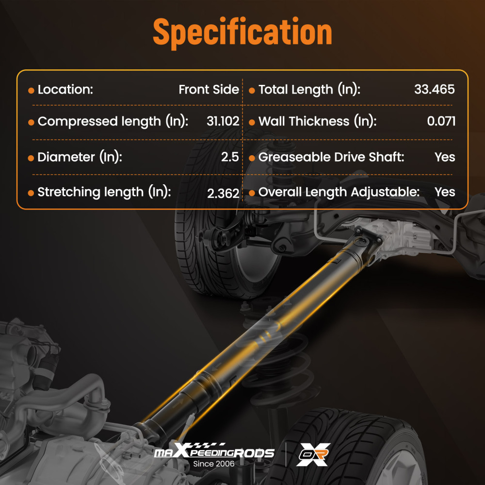 Albero di trasmissione compatibile per Nissan Navara D40 Pathfinder III 4WD 37200-EB300