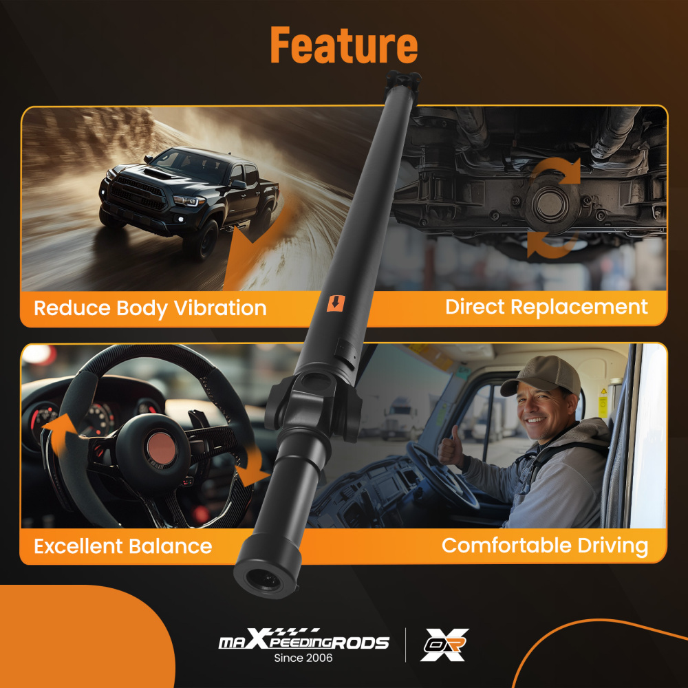 Albero Cardanico L=2843mm compatibile per Mercedes Sprinter B906 compatibile per VW Crafter 2E A9064100106