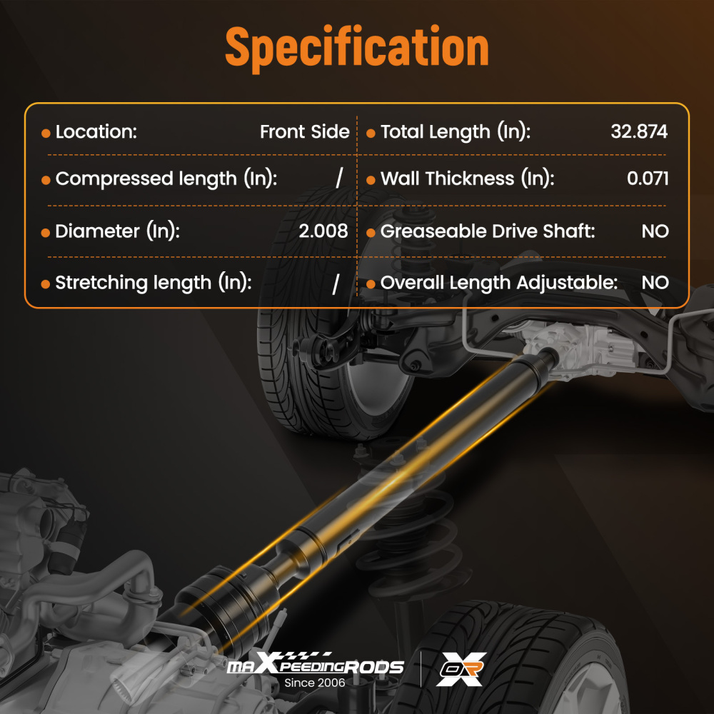 Front Drive Shaft Propshaft compatible for Suzuki Grand Vitara Escudo 2006-2014 27101-66J01