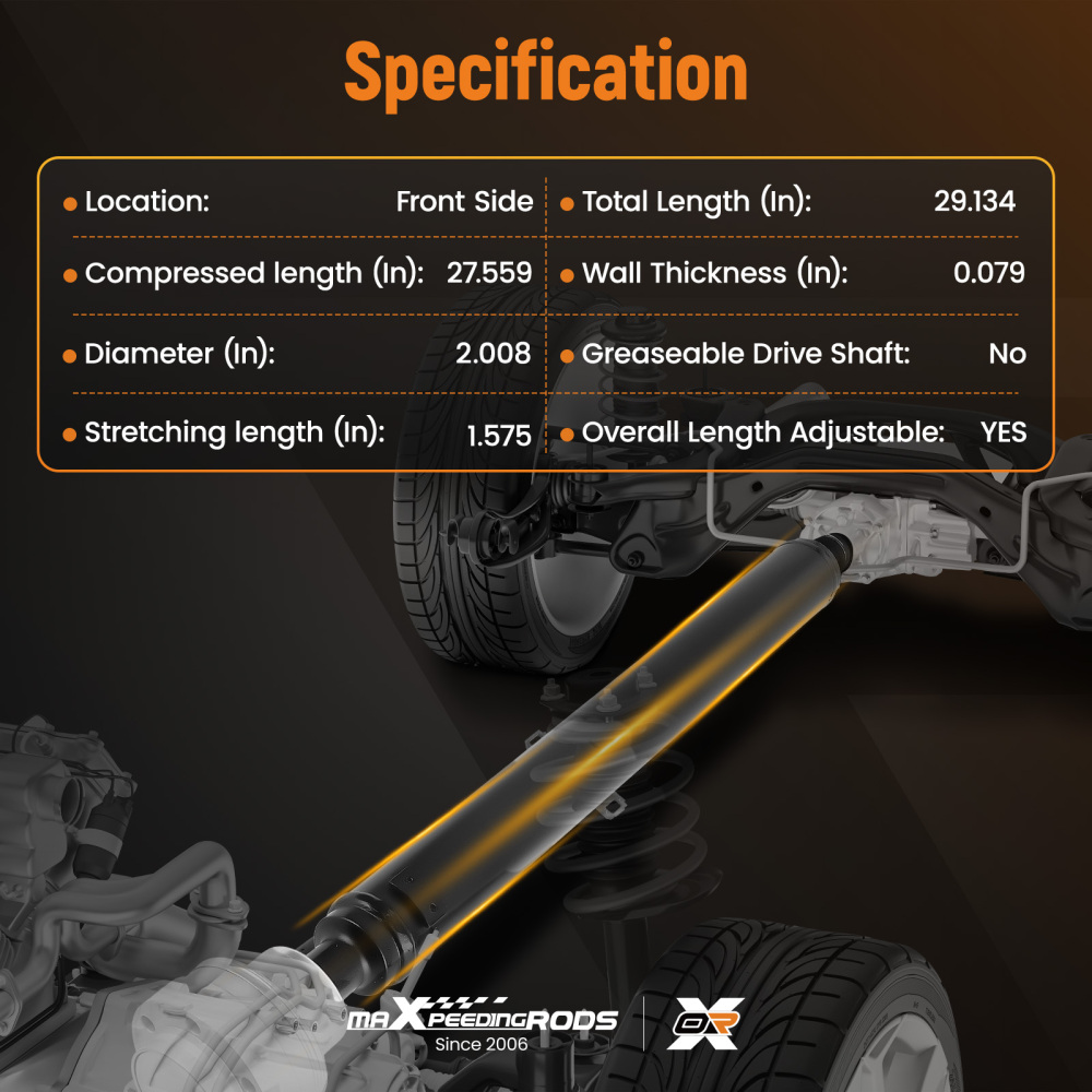 Front Propeller Shaft compatible for Suzuki Grand Vitara 2009-2013 27101-67J01 27101-67J00