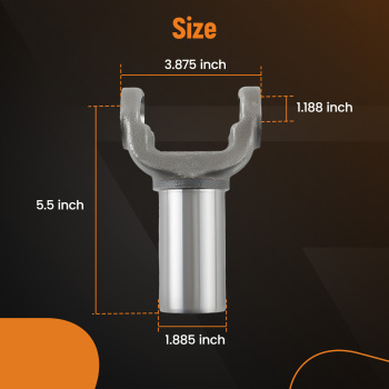 1x Steel Transmission Slip Yoke compatible for GMC Turbo 400 TH 400 4l80E4L85E 3-3-2431X