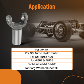 1x Steel Transmission Slip Yoke compatible for GMC Turbo 400 TH 400 4l80E4L85E 3-3-2431X